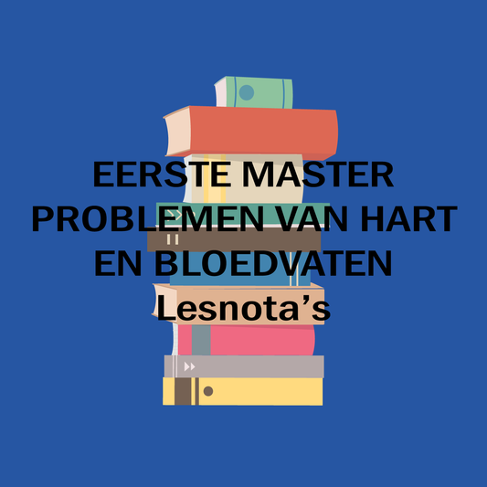 1e master: Problemen van hart en bloedvaten
